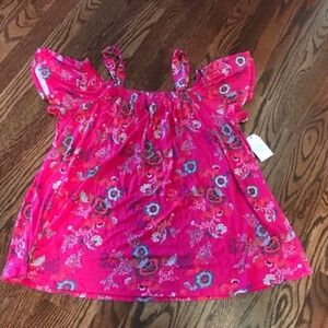 WOMEN'S NOBO NO BOUNDARIES OFF SHOULDER TOP TUNIC SHIRT Sz L LARGE 12/14 NWT